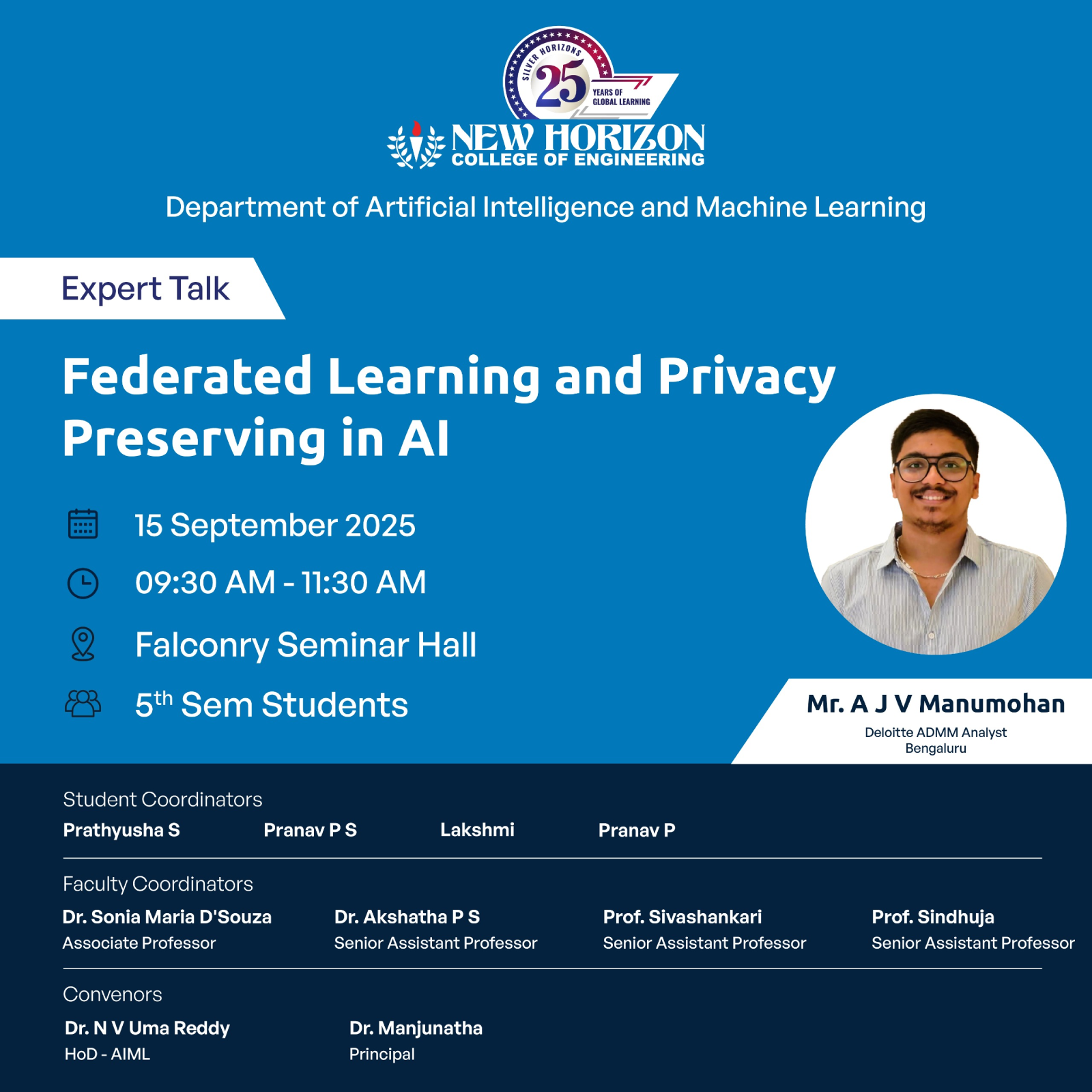 seminar on preserving privacy while enabling collective intelligence in machine learning applications.