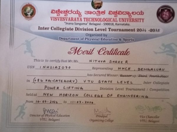 nithyashree june 2024 certificate